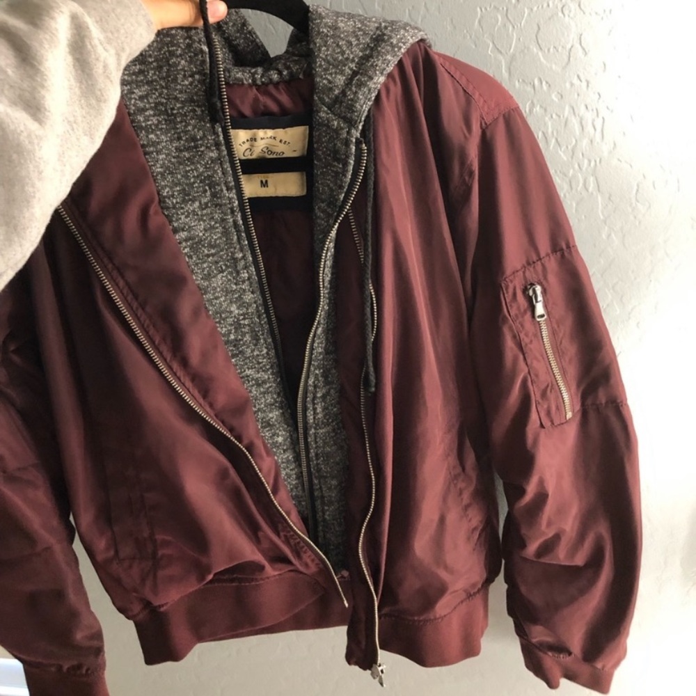 Maroon Bomber jacket